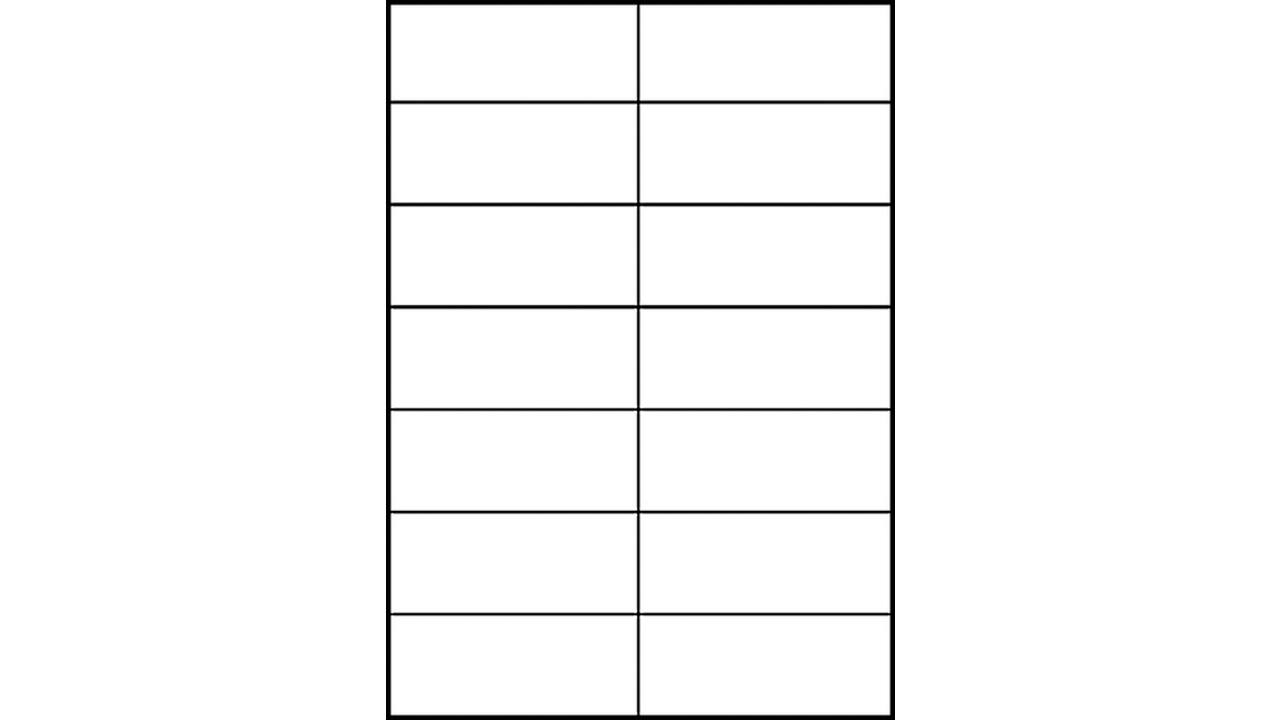 Etiket Avery 3653-200 105x42.3mm wit 2800 stuks