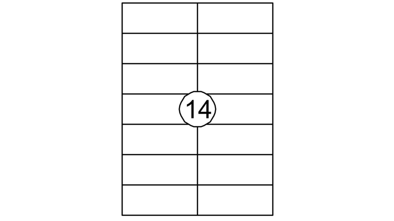 Etiket Quantore 105x42.4mm 1400 stuks