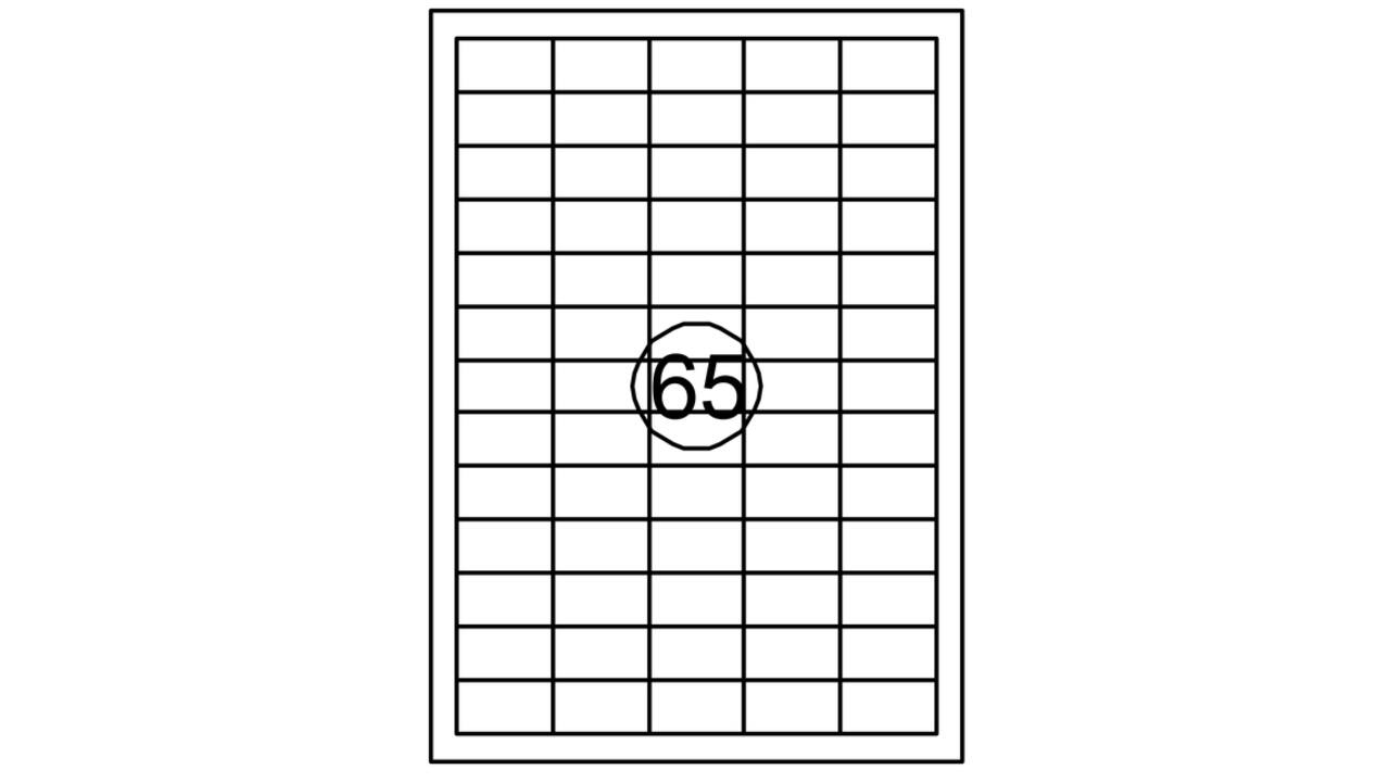 Etiket Quantore 38X21.2mm 975 stuks