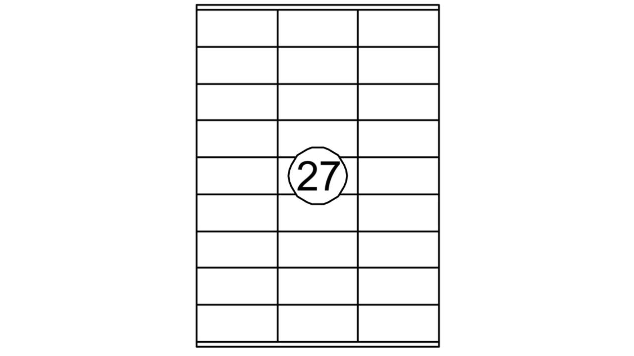 Etiket Quantore 70x32mm 2700stuks