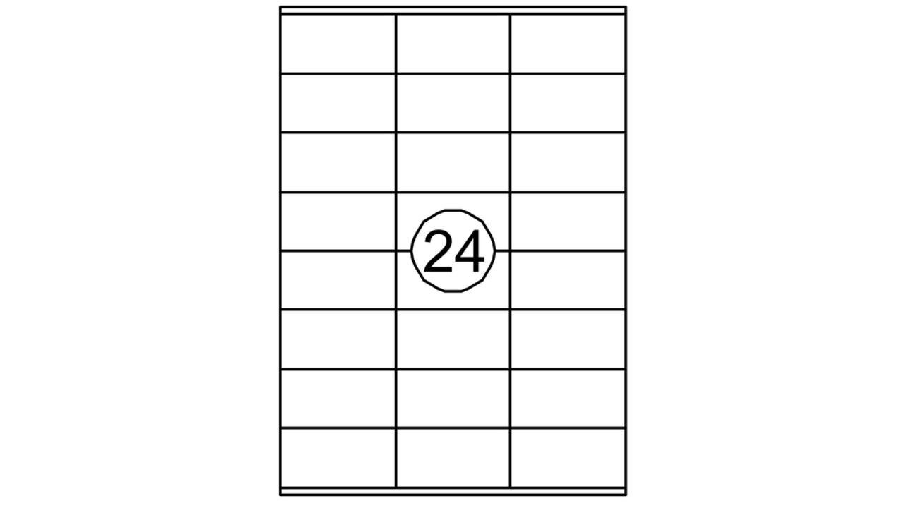 Etiket Quantore 70x36mm 2400 stuks