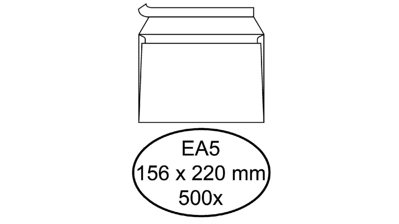 Envelop Quantore bank EA5 156x220mm zelfklevend wit 500 stuks