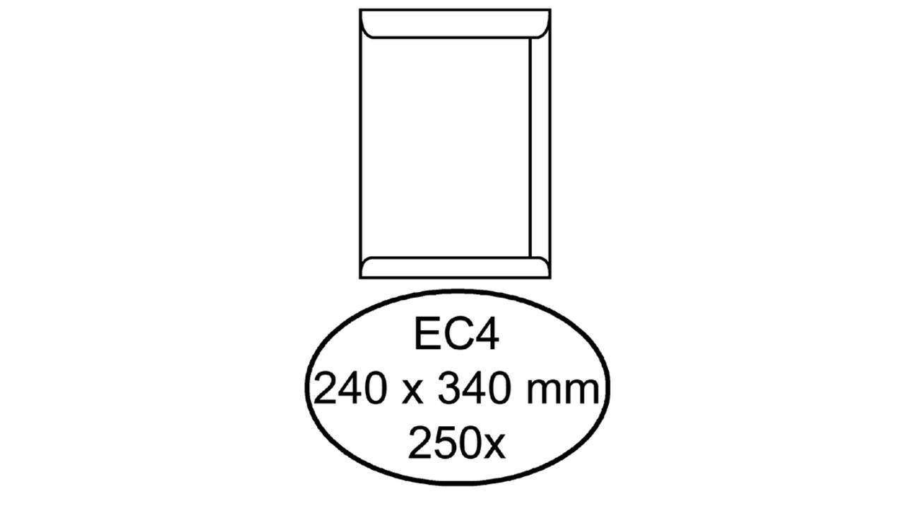 Envelop Quantore akte EC4 240x340mm wit 250 stuks
