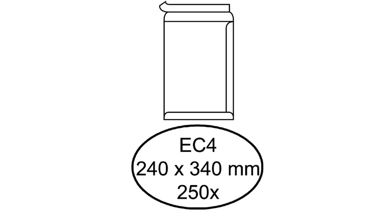 Envelop Quantore akte EC4 240x340mm zelfklevend wit 250 stuks