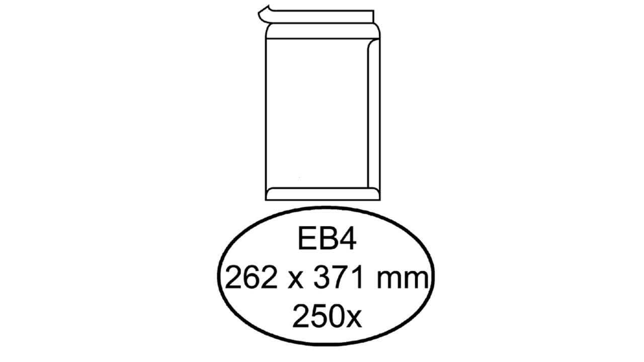 Envelop Quantore akte EB4 262x371mm zelfklevend wit 250 stuks