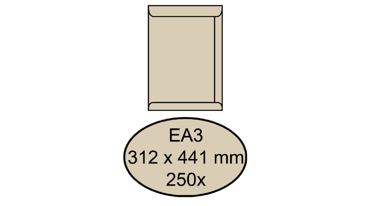 Envelop Quantore akte EA3 312x441mm cremekraft 250 stuks