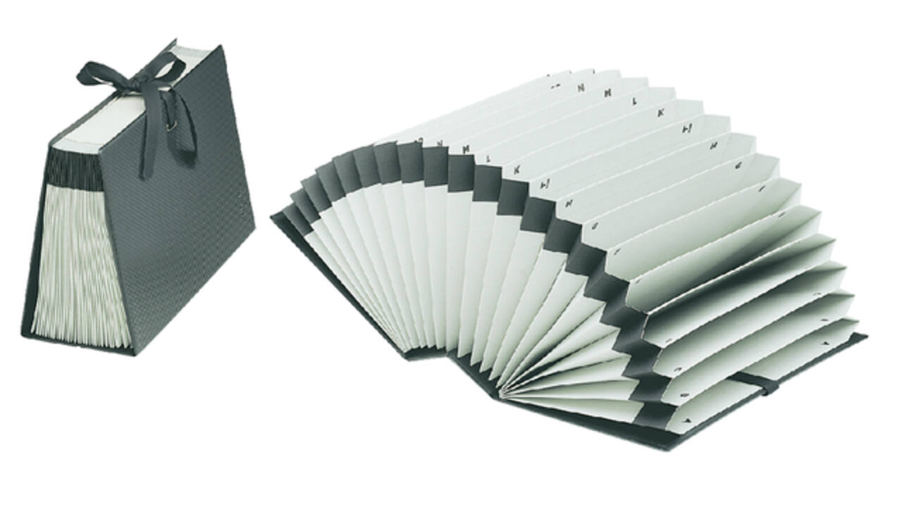 Sorteerordner Djois Diplo-Line folio A/Z 21 vakken zwart