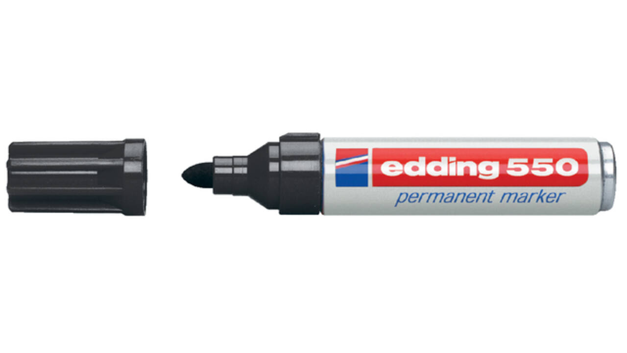 Viltstift edding 550 rond 3-4mm zwart