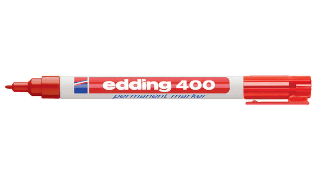 Viltstift edding 400 rond 1mm rood