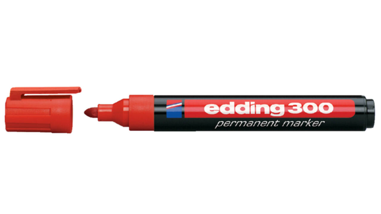 Viltstift edding 300 rond 1.5-3mm rood