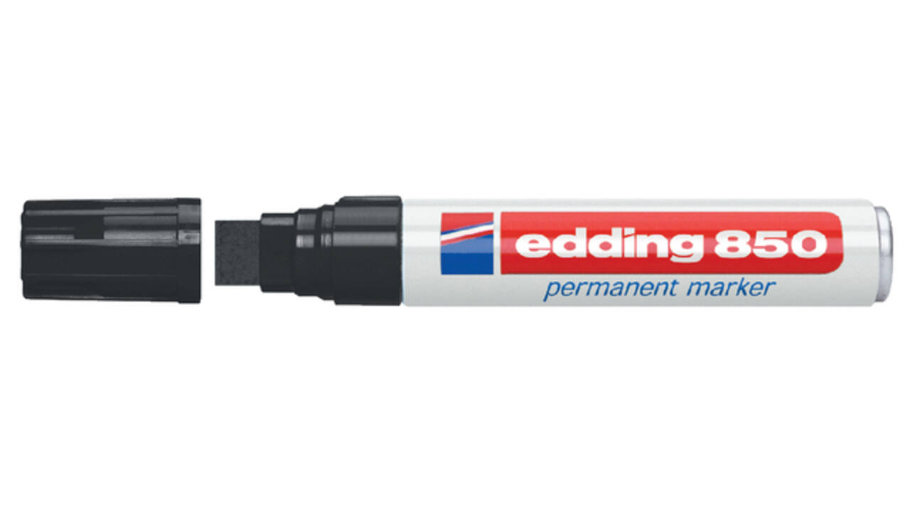 Viltstift edding 850 blok 5-16mm zwart