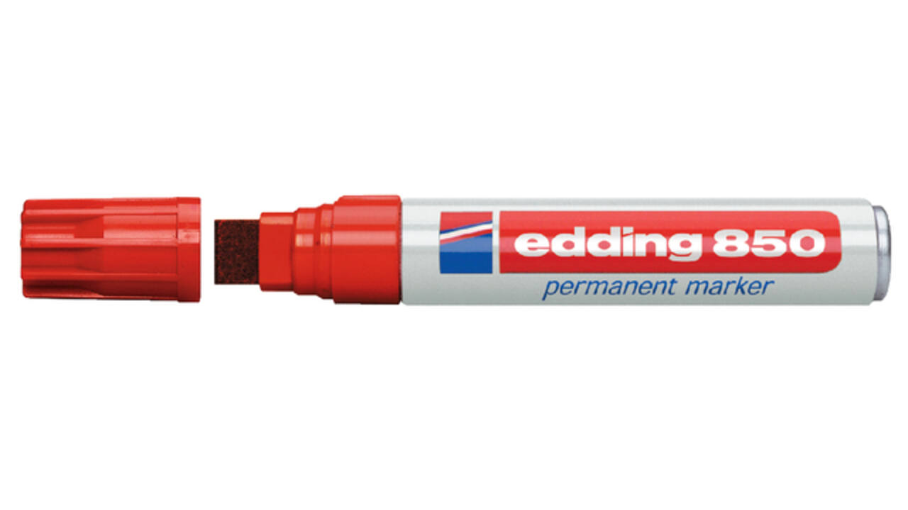 Viltstift edding 850 blok 5-16mm rood