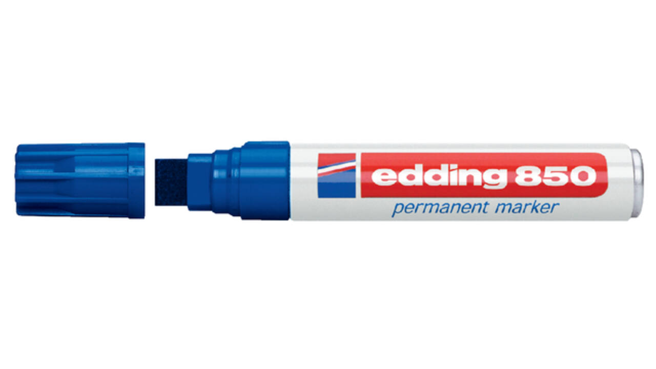 Viltstift edding 850 blok 5-16mm blauw