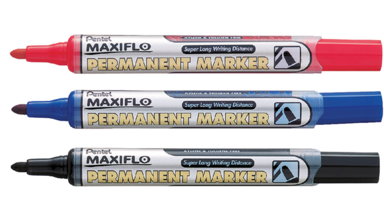 Viltstift Pentel NLF50 Maxiflo rond 1mm rood