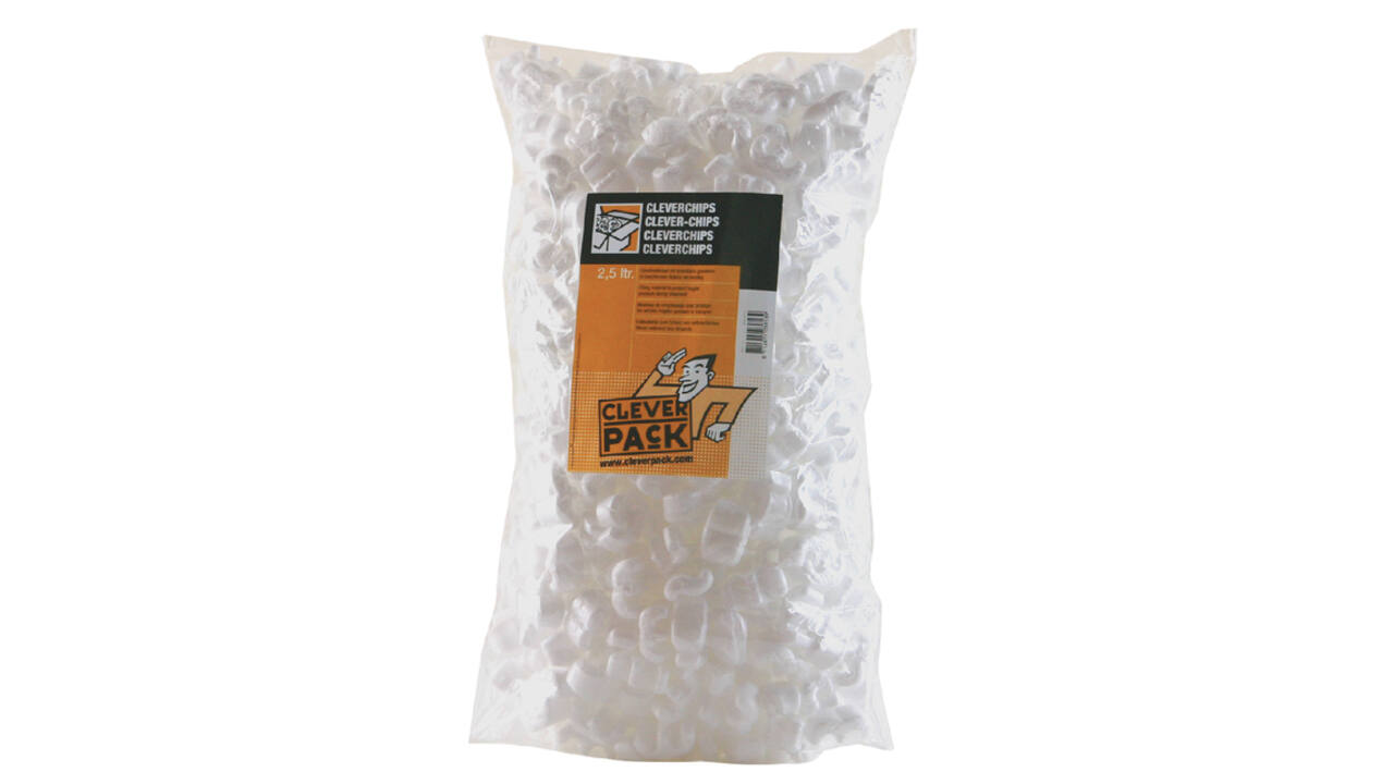 Opvulchips CleverPack wit zak à 2.5 liter