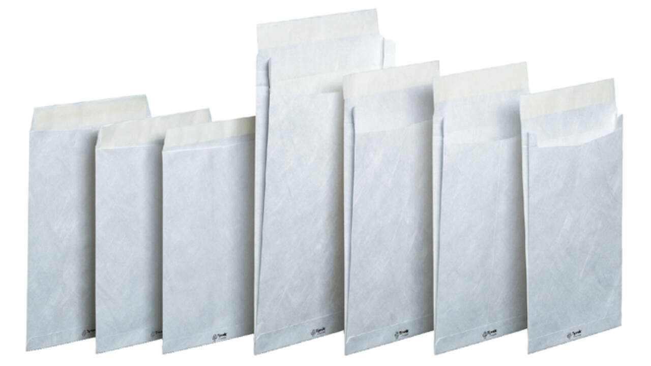 Envelop Tyvek akte EB4 262x371mm 54gr wit doos à 100 stuks