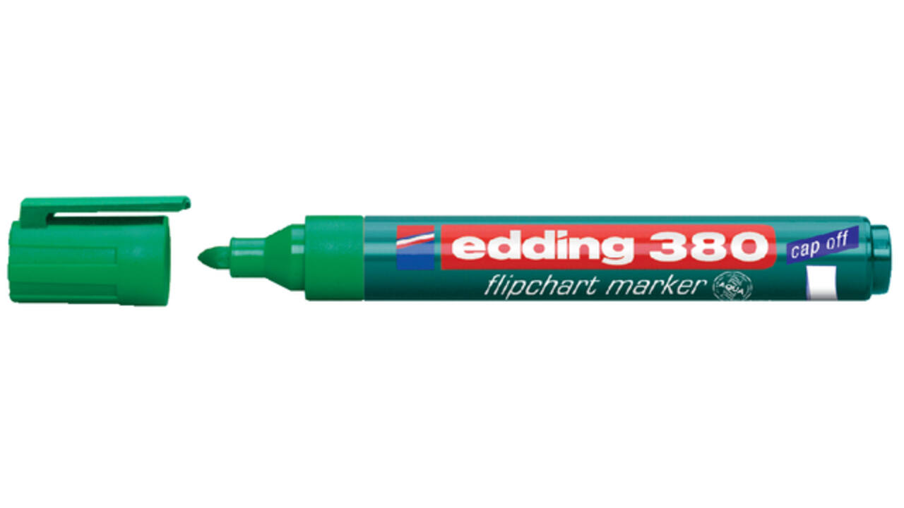 Viltstift edding 380 flipover rond 1.5-3mm groen