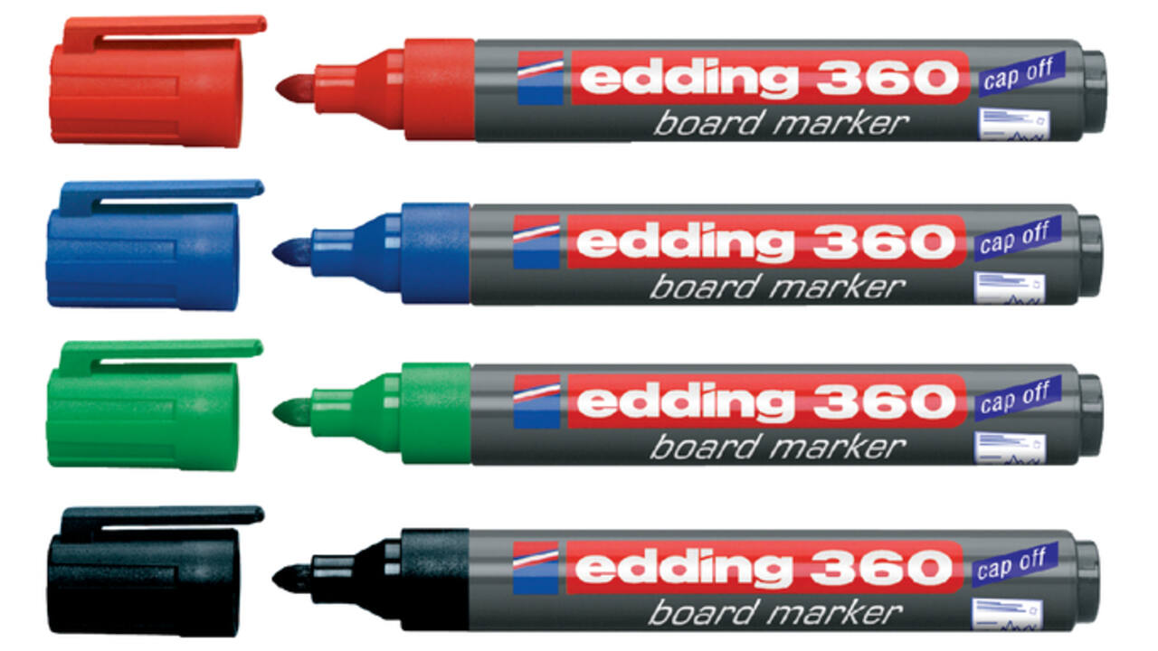 Whiteboardmarker edding 360 rond 1.5-3mm rood