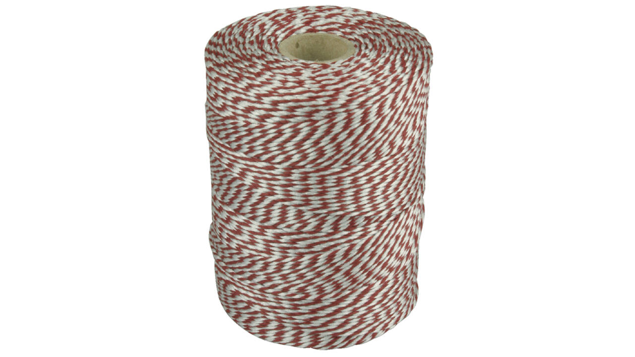 Touw Muller katoen 180 meter rood/wit