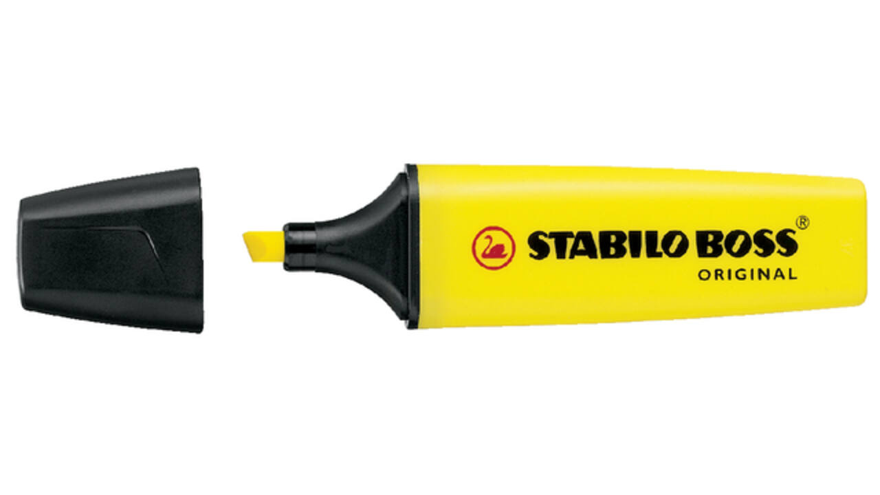 Markeerstift STABILO BOSS Original 70/4 assorti etui à 4 stuks