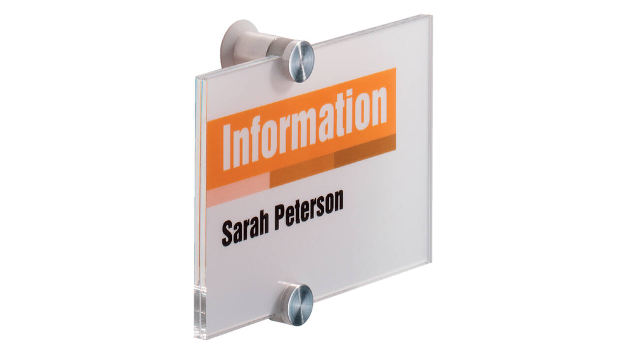 Deurbordje Durable crystal sign 4821 148x105mm