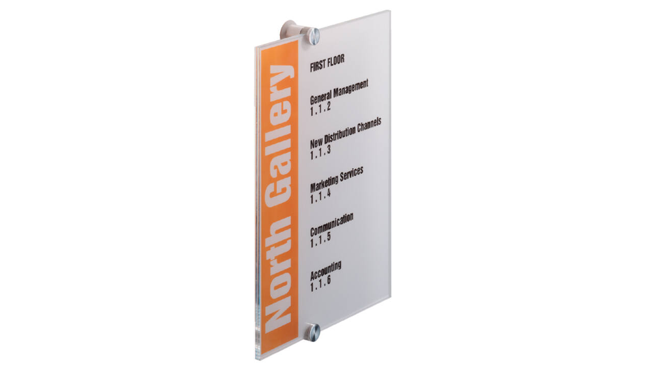 Deurbordje Durable crystal sign 4825 210x297mm