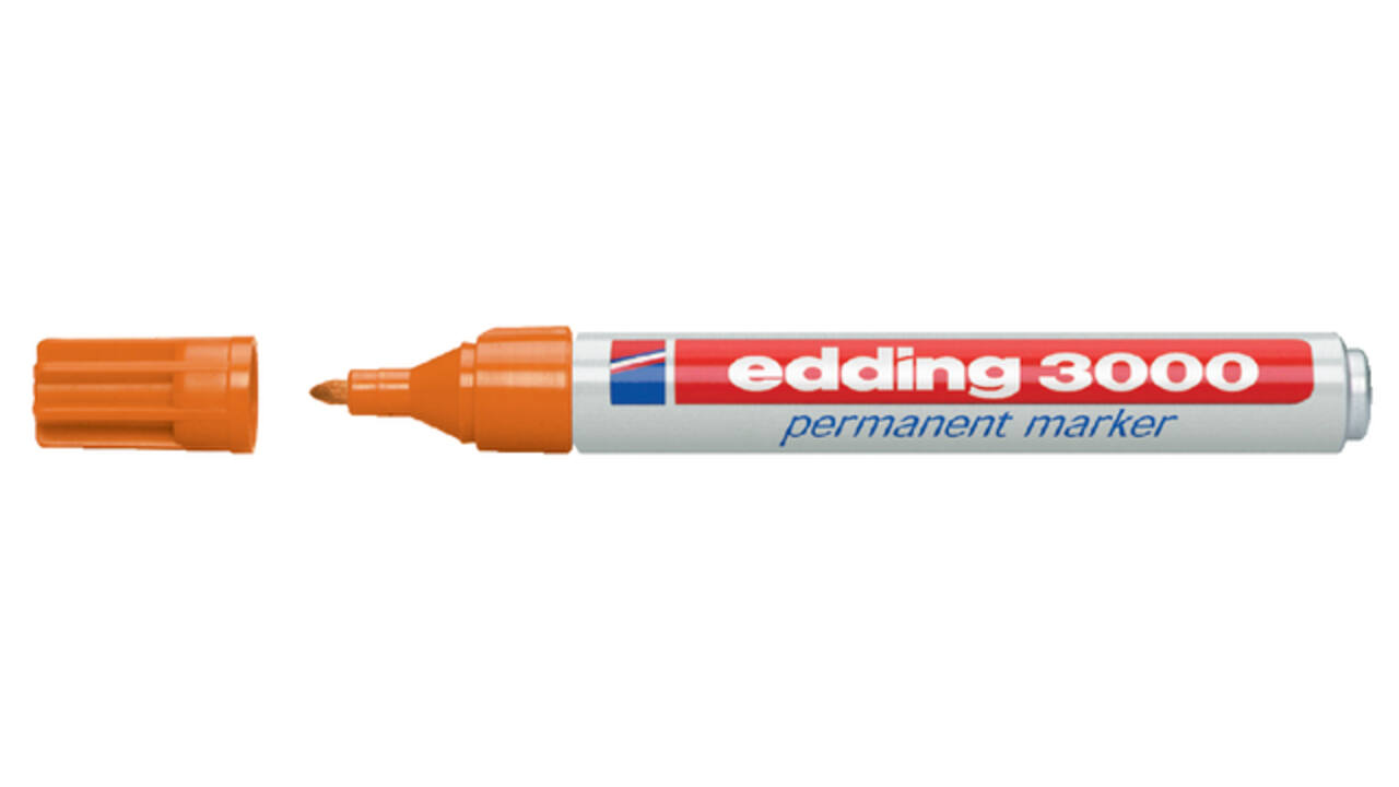 Viltstift edding 3000 rond 1.5-3mm oranje