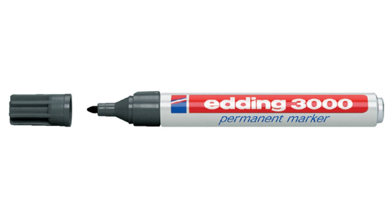 Viltstift edding 3000 rond 1.5-3mm grijs
