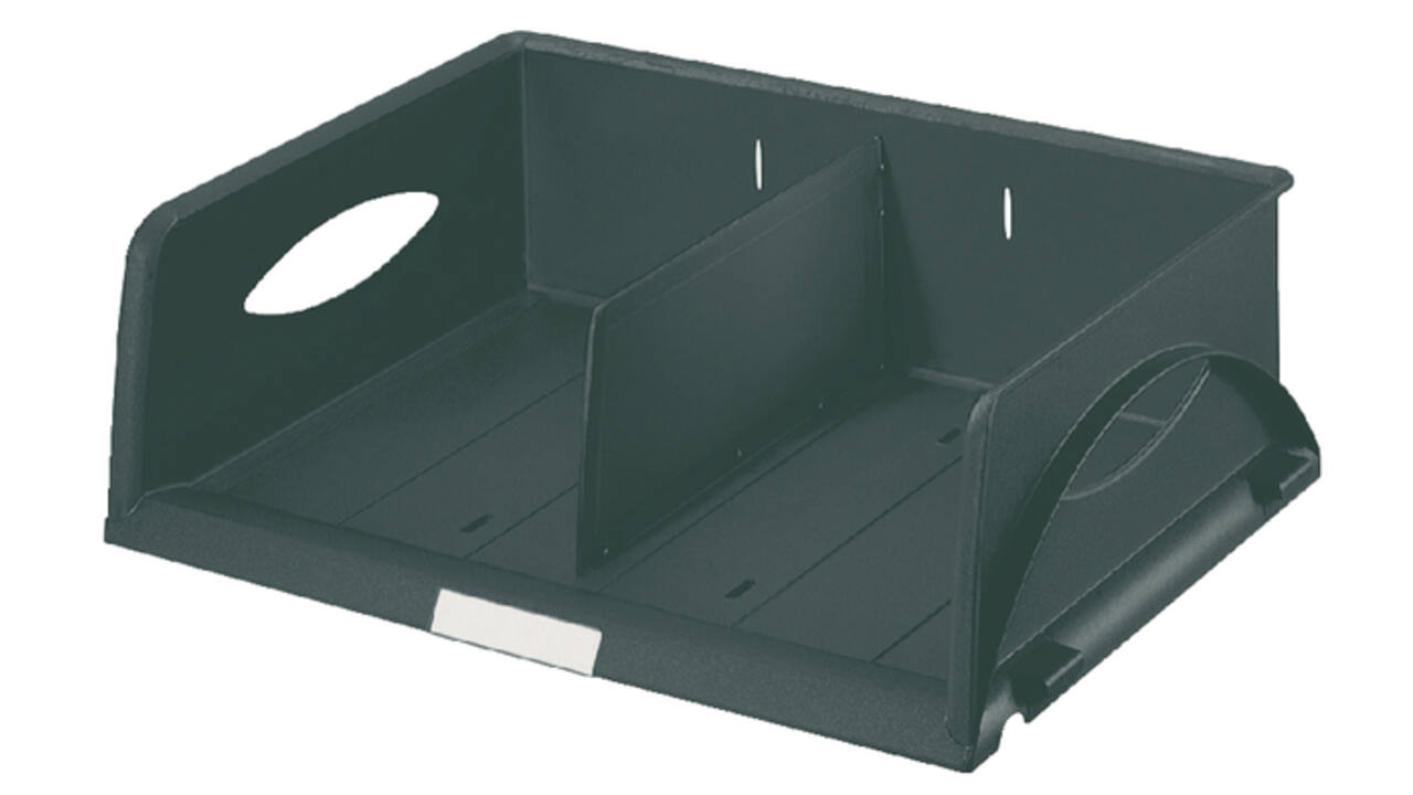 Brievenbak Leitz Sorty standaard  A4 maxi dwars zwart