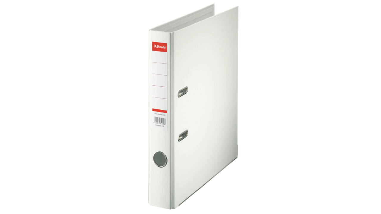 Ordner Esselte No.1 Power VIVIDA 50mm 30% gerecycled PP folie wit