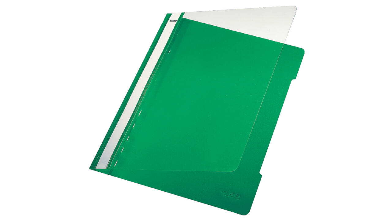 Snelhechter Leitz Standaard A4 gerecycled PP groen