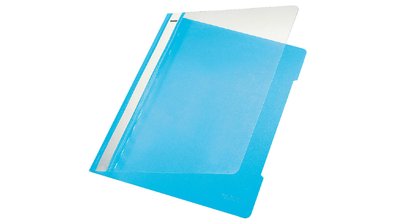 Snelhechter Leitz Standaard A4 gerecycled PP lichtblauw
