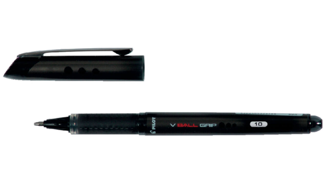 Rollerpen PILOT V-Ball grip breed zwart