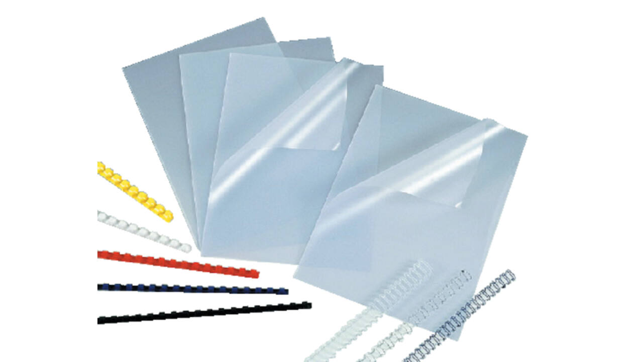 Voorblad Fellowes A4 PVC 200micron recycled 100 stuks
