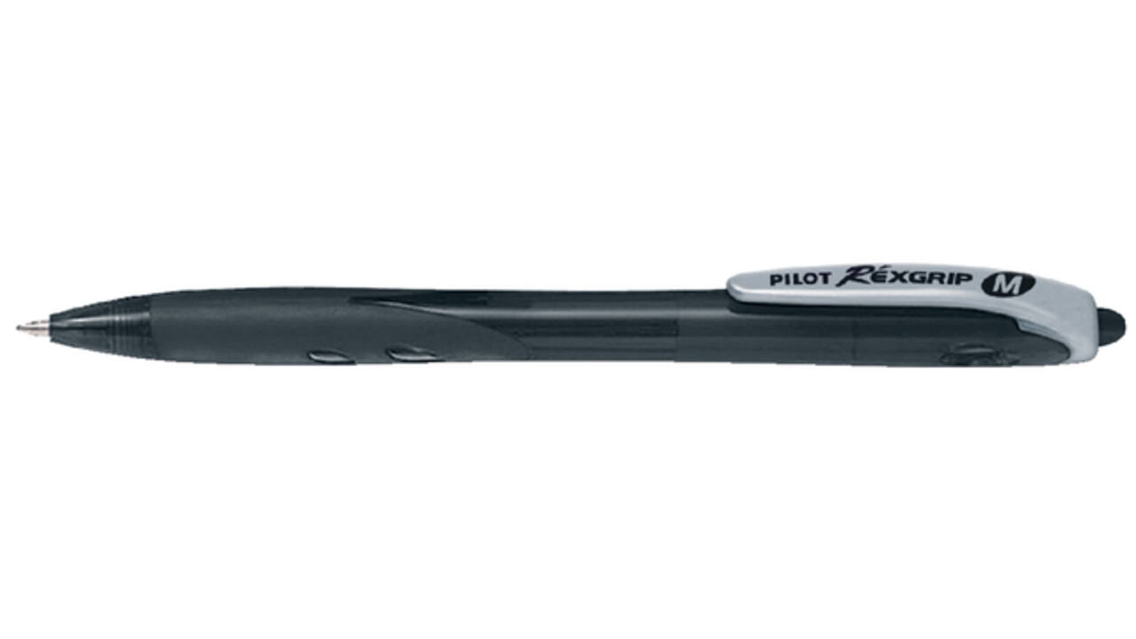 Balpen PILOT Begreen Rexgrip medium zwart
