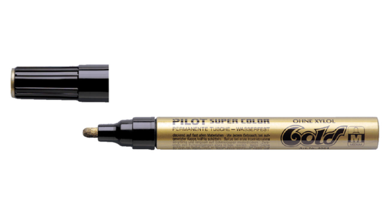 Viltstift PILOT Super Color lakmarker medium goud