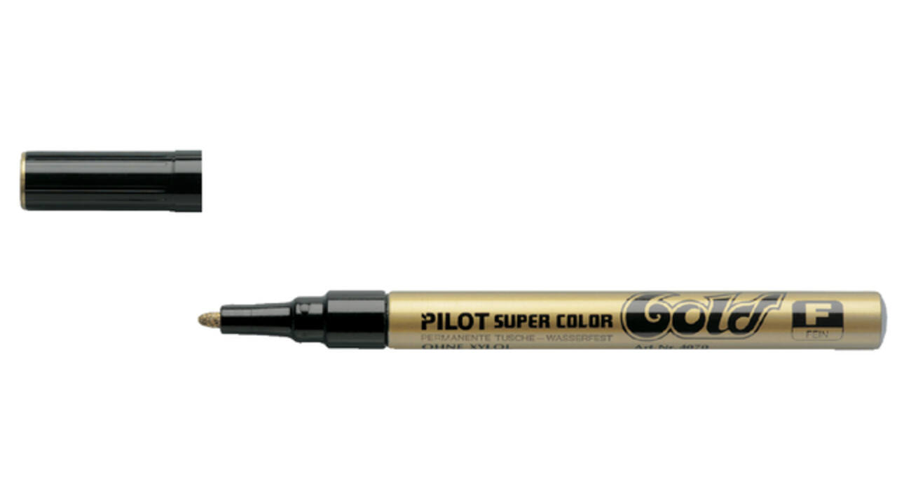 Viltstift PILOT Super Color lakmarker fijn goud