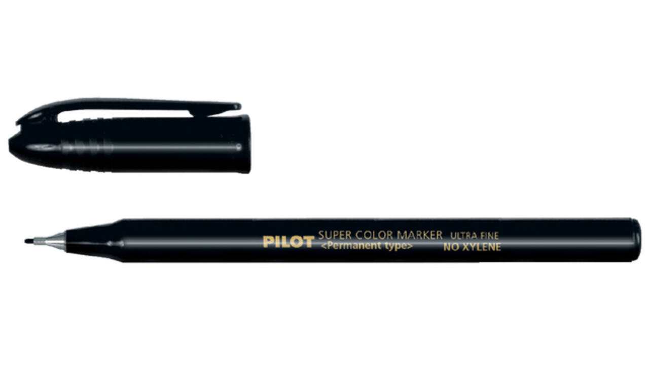 Fineliner PILOT Super Color Scan ultra fijn zwart