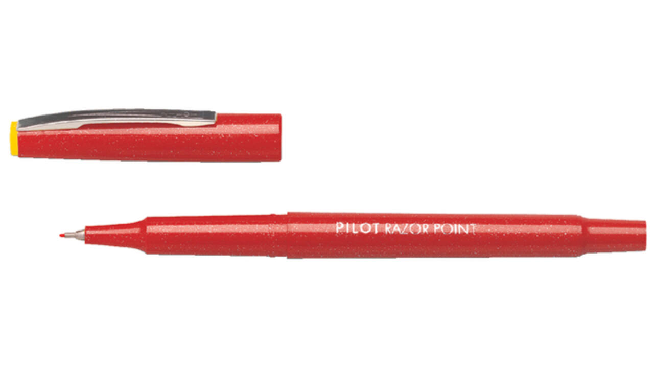 Fineliner PILOT Razor Point fijn rood