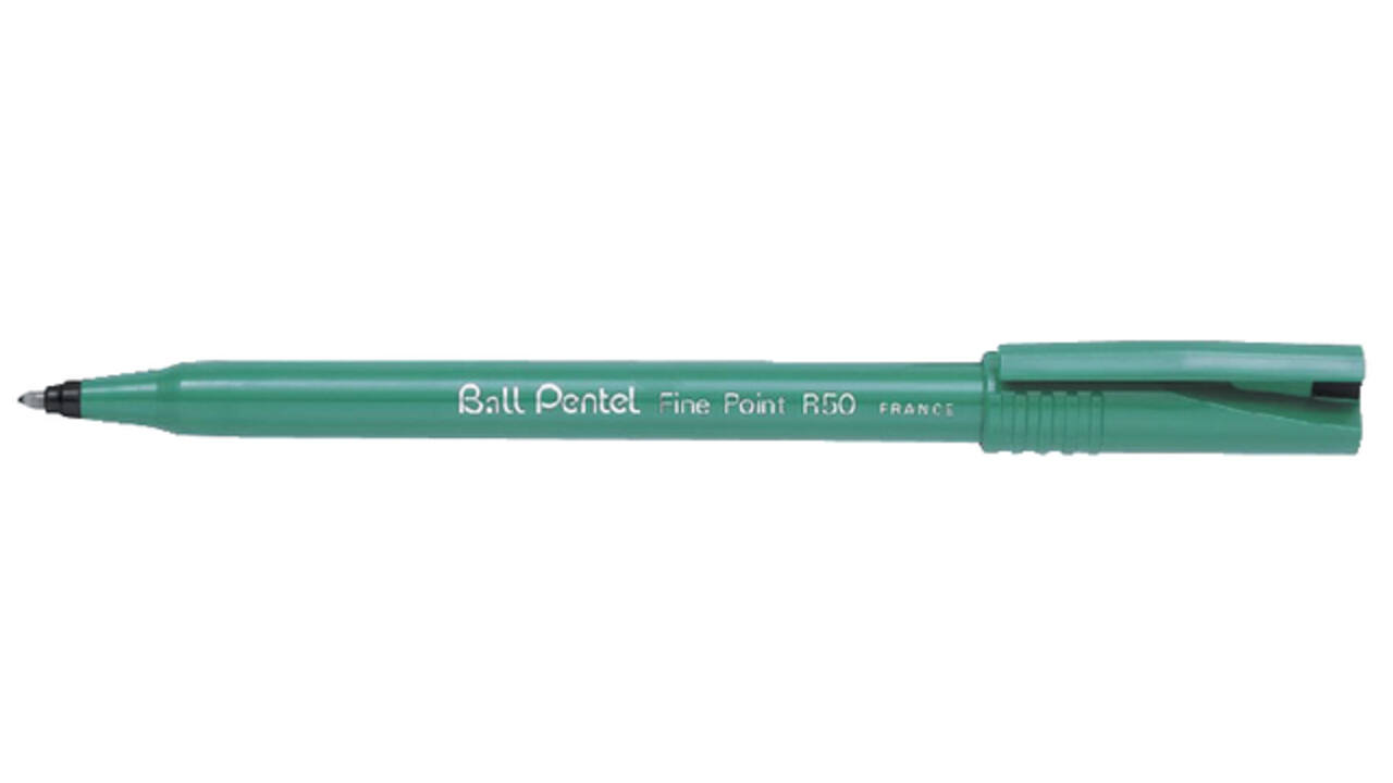 Rollerpen Pentel R50 medium zwart