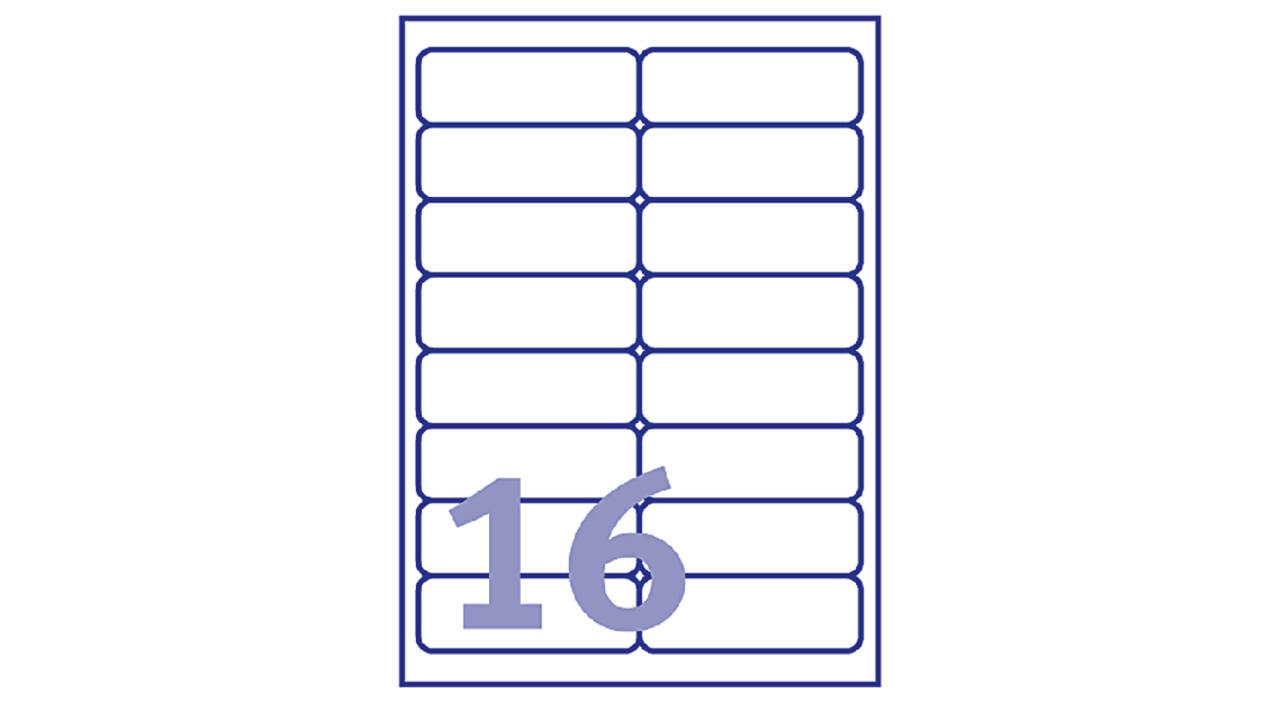 Etiket Avery J8162-10 99.1x33.9mm wit 160 stuks