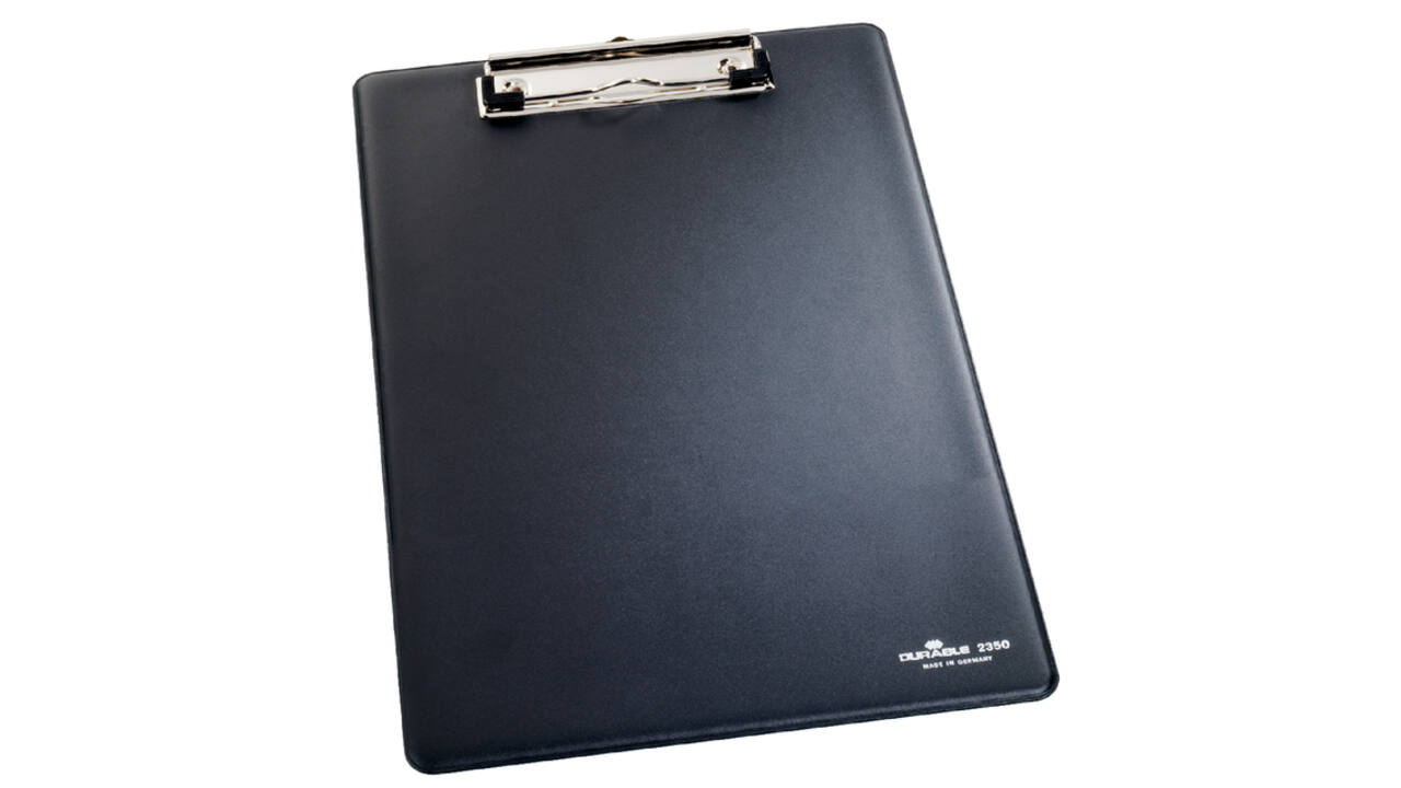 Klembord Durable 2350 A4 met kopklem zwart