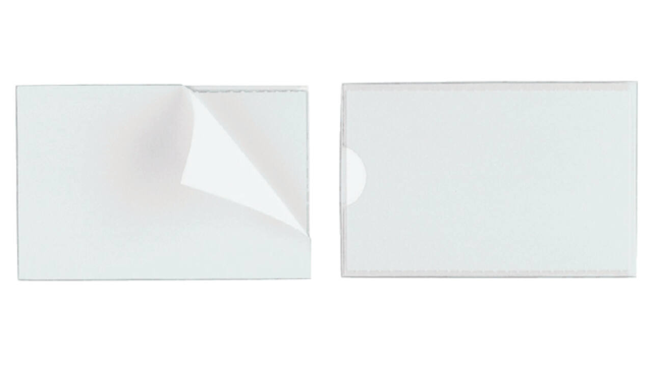 Etikethouder Durable pocketfix 75x18mm zelfklevend 10 stuks
