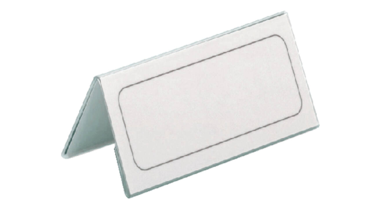 Tafelnaambord Durable 8052 61x210mm transparant