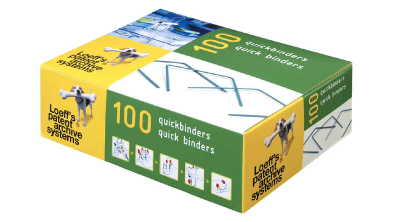 Bundelbeugel Loeff's 1215 Quickbinder 100mm groen 100 stuks