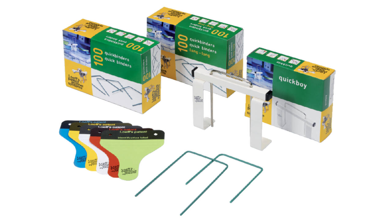 Bundelbeugel Loeff's 1215 Quickbinder 100mm groen 100 stuks