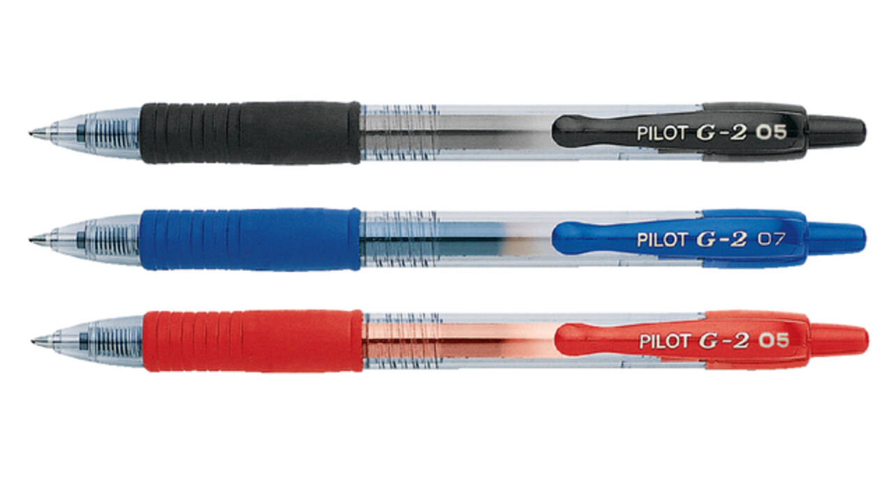 Gelschrijver PILOT G-2 + fijn rood