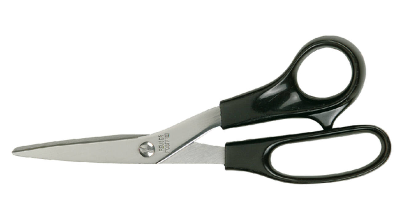 Schaar Quantore 190mm +plastic handvat zwart