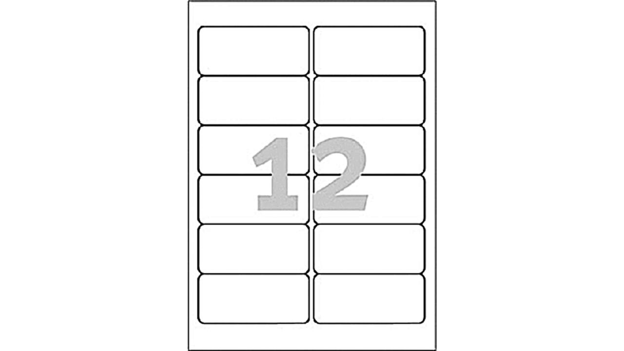Etiket Avery L4776-20 99.1x42.3mm polyester wit 240 stuks