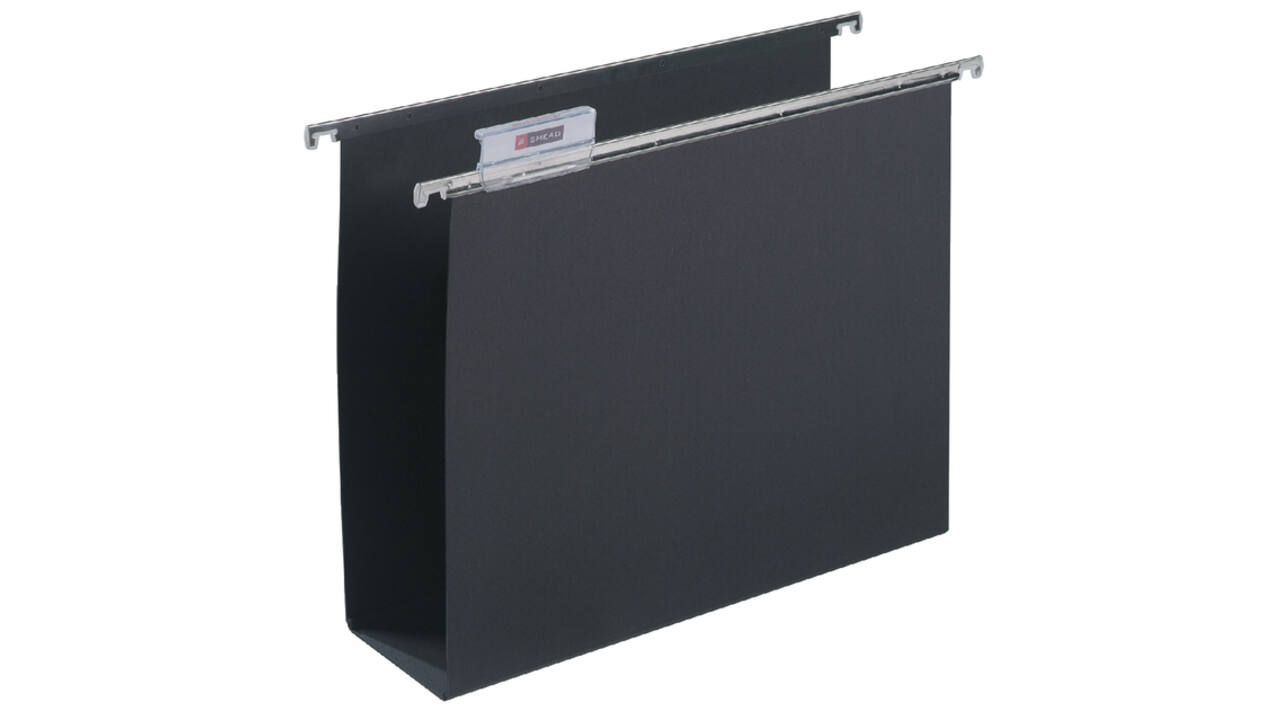 Hangmap Djois Alzicht folio frontaal U-bodem 80mm zwart